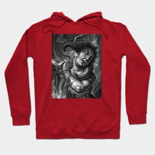 DEMON BITE B&W Hoodie